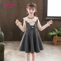 girls' winter dress new 2022 suit large children's winter princess dress winter clothes western style women