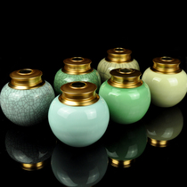 Pro-rhyme large celadon tea cans sealed hand-held tea cans green tea black tea tea packaging boxes sealed cans