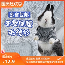 Lop-eared rabbit warm clothes pet rabbit winter clothes clothes rabbit supplies autumn and winter dwarf rabbit cat cat rabbit clothes