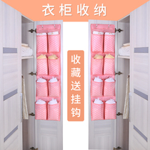 Dormitory storage bag door rear storage bag Oxford cloth hanging storage wardrobe storage bag clothing hanging bag wall hanging