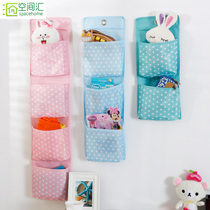 Containing Theiner Bedside Hanging Bag Wall Hanging Type Cashier Bag Clothing Cabinet Door Rear Round Point Oxford Cloth Solid Cashier Bag Hanging Bag