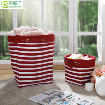 Household fabric dirty clothes basket cotton cloth toys clothes put dirty clothes storage basket storage bucket laundry basket