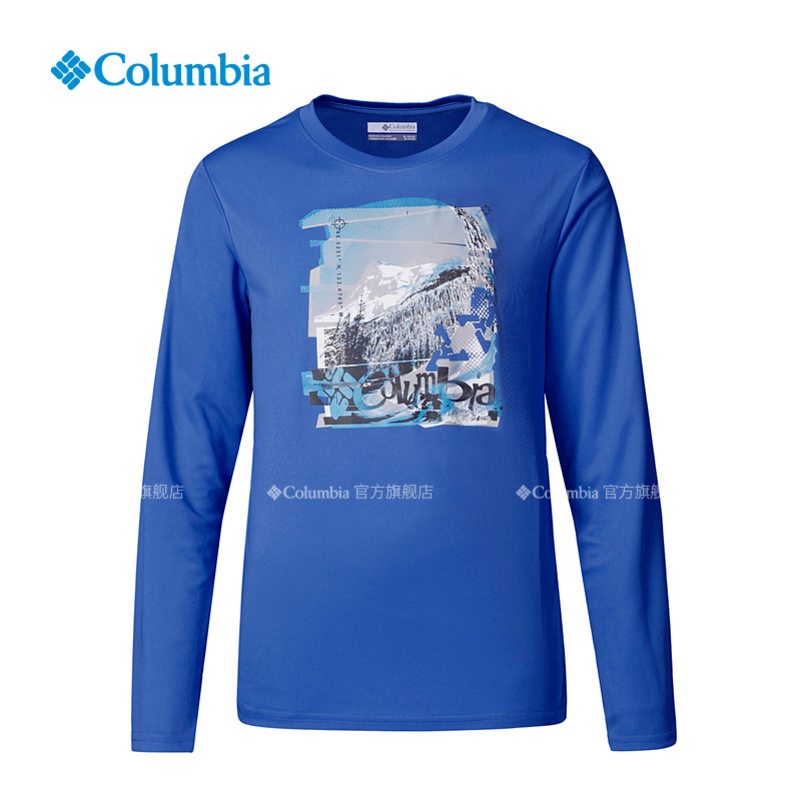 经典款Columbia/哥伦比亚户外男女童奥米吸湿T恤AY0152 