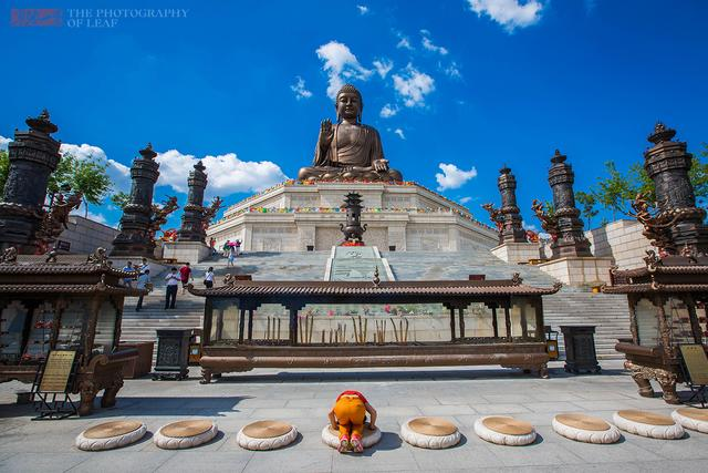 大佛的正前方是正觉寺,创建于清朝光绪年间,属我国汉传佛教净土宗