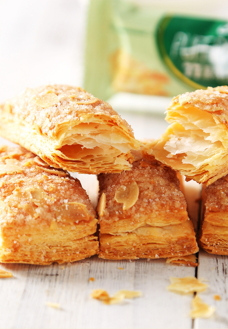 台湾进口零食77松塔千层酥松