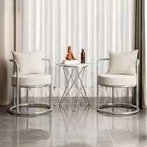 Single Sofa Chair Balcony Small Tea Table Living-room Small Family Type Tea Table And Chairs Combined Clothing Shop Casual One Table Two Chairs