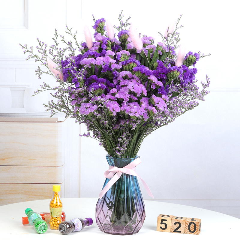 forget me not with vase dry flower bouquet natural flower daisy sky star small fresh home furnishing decoration