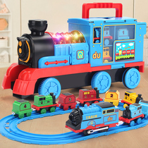 Simulation Electric Small Train Railway Set Toy Kids Boys Car Alloy 6 Model 4 Baby 2 Zhi 3 Years