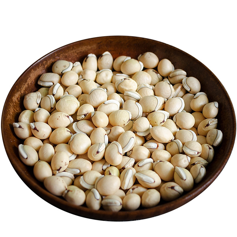 云南农家茶豆 圆白扁豆 白扁豆 扁豆种子 杂粮粗粮 新货扁豆 500g