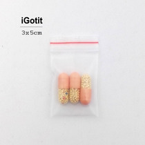 iGotit3 * 5cm 500 special small ziplock bag special thickness 20 Silk capsule medicine bag sample parts seed packaging bag