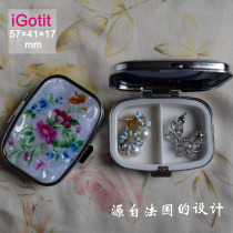 iGotit new French style retro metal jewelry box storage box Yingying one hold romantic beauty