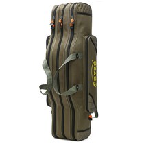 Rod bag double-layer three-layer wear-resistant fishing gear bag multi-function waterproof sea rod bag fishing rod bag fishing bag belly bag fishing