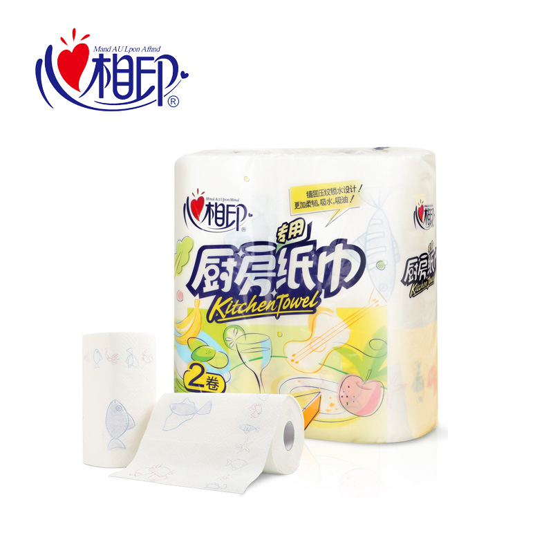 心相印厨房纸巾吸油纸吸水料理纸巾厨房纸专用4提8卷 KT102产品展示图2