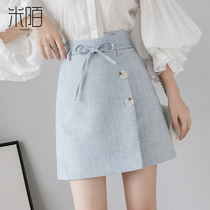 Autumn and winter small Man a-shaped skirt children spring and autumn 2021 new winter with sweater skirt short skirt