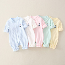 Baby clothes jumpsuit spring and autumn cotton pajamas spring clothes climbing clothes Net red men and women baby clothes