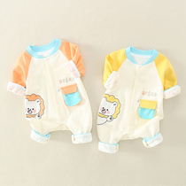 Baby jumpsuit Spring and Autumn long sleeve ha clothes climbing clothes newborn foreign atmosphere newborn cute clothes baby spring clothes out
