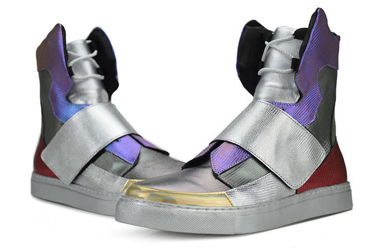 韩版时尚潮流男士高帮男鞋个性嘻哈街舞跳舞鞋子男歌手dj演出鞋潮