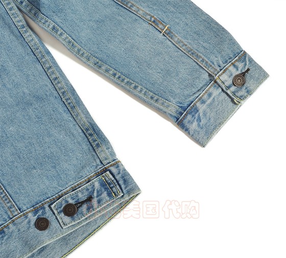 Levi's Levi's men's denim jacket jacket pure cotton solid color light blue long-sleeved lapel 72334-0131