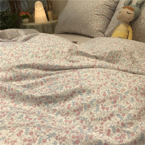 Ceti Han style field Park small crushed flowers four pieces of full cotton pure cotton American 1 5m1 8 quilt cover linen princess wind