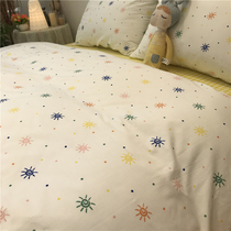 Paris Sunshine Ins Small Frescoed Minima Sun Three Sets All Cotton Pure Cotton 1 5m Quilt Cover Four Sets Sheets