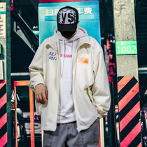 A8 highway 2021 spring new Japanese street retro printed corduroy loose lapel jacket jacket mens trend