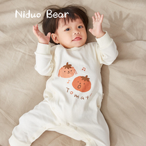 Nido bear baby one-piece clothes pure cotton long sleeve pyjamas newborn clothes first baby khae climbing clothes