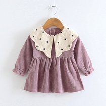 Female Baby Princess Dress Spring Dress New Spring Autumn Dress 3 Year Old Girl Lian Dress 1 Year Old Baby Foreign Air Lamp Covet Skirt