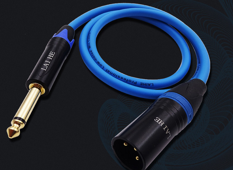 35单声大二芯转卡侬公线6.5线卡农功放话筒线调音台线 麦克风线