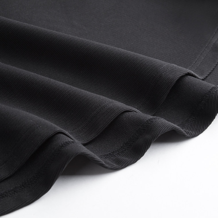 莫丽菲尔2015夏新款 黑白条纹印花露肩短袖连衣裙 70004100