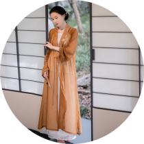 ) Forgetting worry) Spring and summer new Chinese Chinese elements retro loose casual Tencel cardigan Zen tea suit