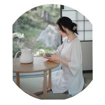 Xiao Gongzi) Siyao)Chinese retro tencel casual simple loose thin mid-length top tea suit SY220