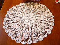 I love my house pure hand crochet hook Crochet Cotton Lace Hollowed-out Woven Disc Table Mat Beige White Color White Color White Color White Color White Color White Color White Color White Color White Color