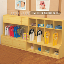 Kindergarten multifunctional coat cabinet combination children's clothes sorting storage cabinet children's solid wood shoe cabinet wooden cabinet