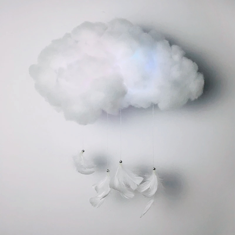 【小梦马】做个东西棉花云朵灯diy材料宿舍挂饰创意手工云彩礼物