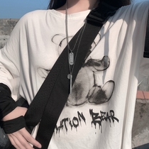 Hardware girl ins Tide brand necklace male tide hip hop European and American pendant cold wind cool chain accessories sweater chain