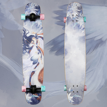 Inverted Mountain Professional Longboard Fiberglass Skateboard Flower Xiaoxian Pinghua All Purpose Girls Dance Board Step Up Kids Adult Inverted Mountain 2