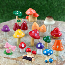 Rockery bonsai accessories Fish tank absorbent stone fleshy flower pot decoration moss micro-landscape ornaments simulation mushrooms