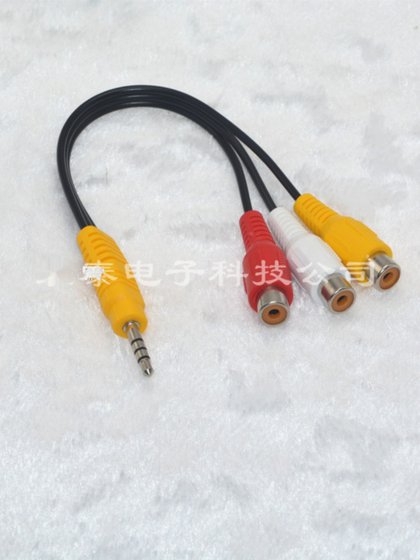 LCD TV 3.5mm 1 분 3 방향 어댑터 AV 케이블 DVD/EVD 오디오 및 비디오 케이블 LCD TV 3.5mm 1 분 3 방향 어댑터 AV 케이블 DVD/EVD 오디오 및 비디오 케이블