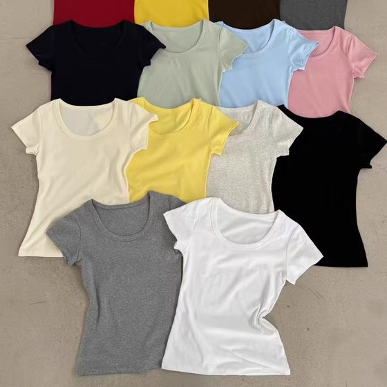 Yuanxi 3065-2 pure cotton summer paper sheet men short-sleeved T-shirt for women slim U-neck shirt to make them look slim and have multiple colors to choose from
Yuanxi 3065-2 pure cotton summer paper sheet men short-sleeved T-shirt for women slim U-neck shirt to make them look slim and have multiple colors to choose from