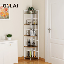 Gelilai bedroom simple corner shelf Corner rack Flower rack Corner shelf bookshelf Living room corner shelf