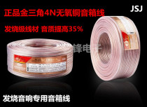 JSJ copper shuang pai xian Golden Triangle Speaker Wire of speaker stereo line KTV wu tai xian gold and silver