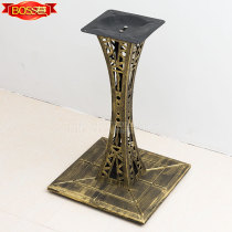 New rose gold small waist retro copper iron tower column thick base dining table feet European cast iron iron iron table feet