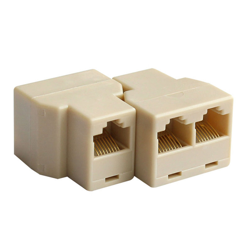 network cable splitter network tee rj45 network cable connector network cable one split two adapter broadband branch