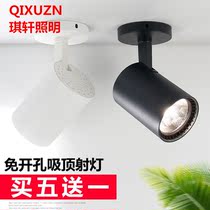 LED surface mounted spot light 20w30w clothing store with background wall cob ceiling guide track light shop exhibition hall spotlight