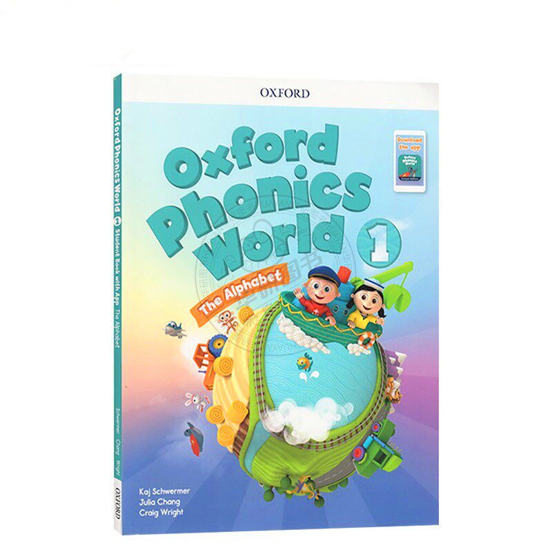 牛津自然拼读世界教材Oxford Phonics World 1-5级附练习册与APP