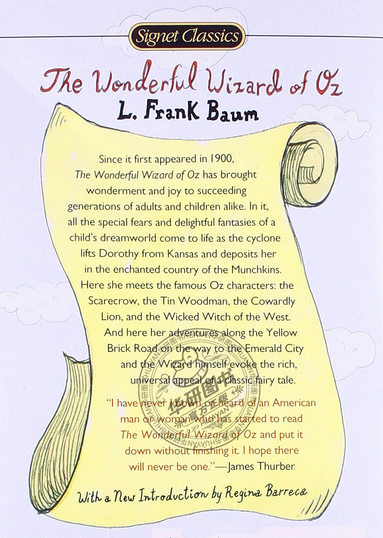 绿野仙踪 英文原版 the wonderful wizard of oz 儿童文学小说