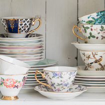 British afternoon tea tea set Bone China coffee cup European small luxury small exquisite ins wind ceramic coffee set