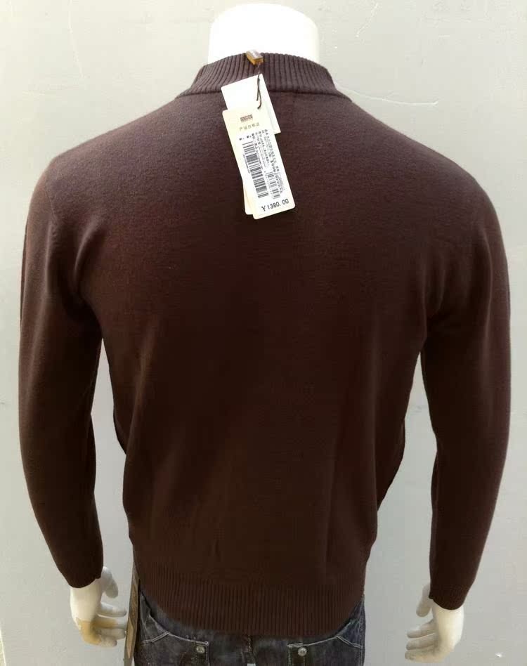 商场正品正品海尔曼斯半开拉链男羊毛衫秋冬时尚休闲特价d773b48_7折