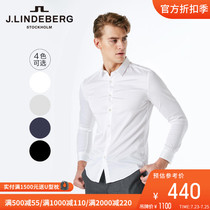 JLINDEBERG Gold Lindberg Spring Business casual SLIM fit shirt shirt mens long sleeve tide