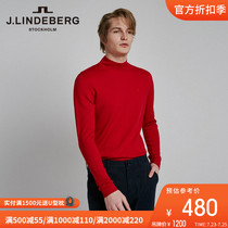 JLINDEBERG Kim LINDBERG casual trend red pullover wool turtleneck sweater sweater men